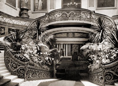 The Grand Staircase at Buckingham Palace, London, 1890 by British Photographer